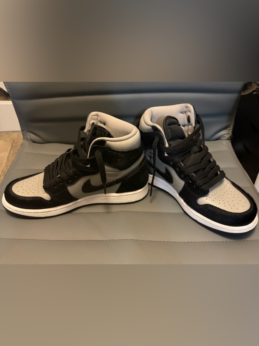 Nike Black and Gray High-Top Sneakers